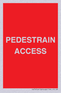 PEDESTRAIN ACCESS